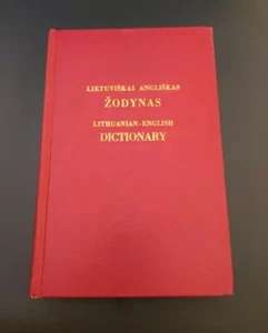 LITHUANIAN-ENGLISH DICTIONARY LIETUVISKAI ANGLISKAS ZODYNAS 1976 HARDCOVER - Picture 1 of 4