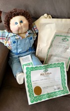 Original KPK 1985 Soft Sculpture Xavier Roberts Doll - Talor Blake - open papers