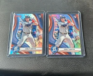 2024 Bowman's Best Colt Keith Rookie Refractor 2 Card Lot - Picture 1 of 2