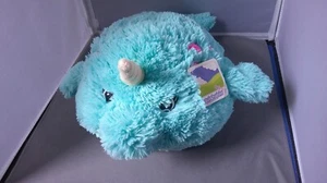 A169 Squishable Mini Blue Narwhal Plush 14" Stuffed Toy Lovey NWT - Picture 1 of 5