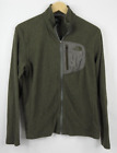 The North Face Mens Army Green Long Sleeve Full-Zip Fleece Jacket Size Small (S)