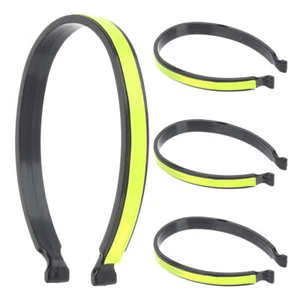4 Pcs Reflective Trouser Clip Bicycle Pant Clips Bike Pants Strap - Picture 1 of 12