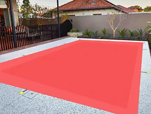 Hallenpoolabdeckung Rechteckig rot Sicherheit Winterabdeckung Hof Garten Schwimmbad - Bild 1 von 11