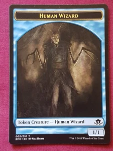 Magic The Gathering ELDRITCH MOON HUMAN WIZARD TOKEN card MTG - Picture 1 of 2