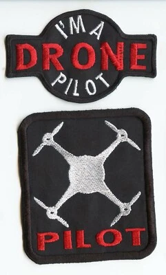 DRONE PILOT - 2 Patch Set #1 - DJI Mavic Phantom Inspire Mini 3 Pro Quadrocopter - Bild 1 von 4