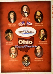 VTG Postcard "OHIO PRESIDENTS," and "FIRST LADIES" NPS Flyer (4" x 6") New - Picture 1 of 9