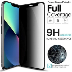 Für iPhone 14 13 Pro Max 12 11 XS XR 8 Anti-Peep Hartglas Displayschutzfolie - Bild 1 von 14