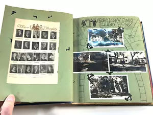 GRANDE album fotografico Bethany College anni '20 e album di ritagli L@@K lindsborg ks - Foto 1 di 19