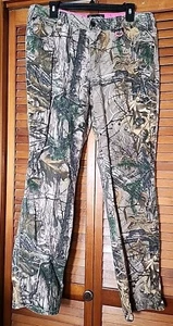 Realtree Pants Womens Sz 14 Realtree Xtra Camo Jeans Heavy Denim Hunting Work - Picture 1 of 4