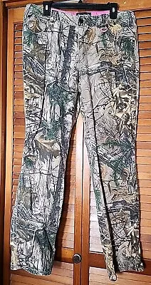 Realtree Pants Womens Sz 14 Realtree Xtra Camo Jeans Heavy Denim Hunting Work - Image 1 of 4