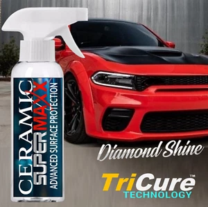 CERAMIC CAR COATING SPRAY HIGH GLOSS SUPERIOR TRICURE PAINT PROTECTION - KIT - Picture 1 of 8