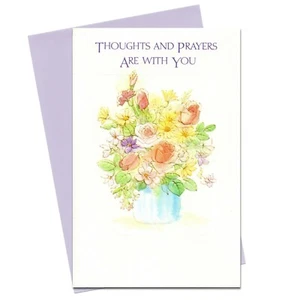 Vintage Religious SUPPORT/CHEER Card, Thoughful Bouquet by American Greetings +✉ - Picture 1 of 5