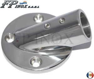 Sockel / Plattenspieler rund 22 mm Winkel 30° Edelstahl 316 - A4 - Bild 1 von 2