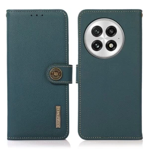 Book Design Genuine Leather Card Slots Flip Wallet Case Cover f OnePlus 11 12 13 - Picture 1 of 26