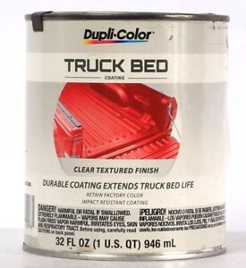 1 Can Dupli-Color 32 Oz Clear Textured Finish Truck Bed Impact Resistant Coating