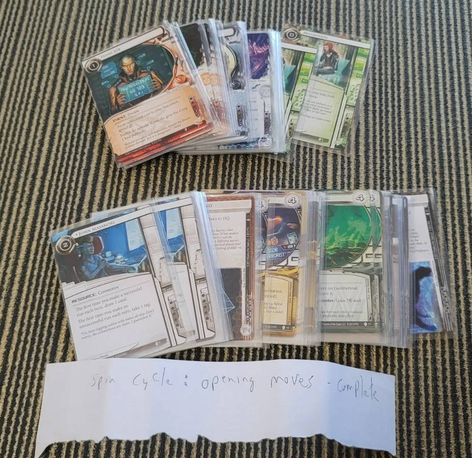 Android Net Runner - Spin Cycle - Opening Moves - NM - Complete - Image 1 of 1