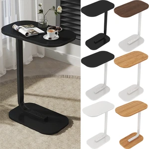 C-Shape Compact Sofa Side End Table Coffee Laptop Table Living Room Bedroom Desk - Picture 1 of 18