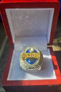 2025 Fantasy Football League MVP Anillo Campeonato Plata Juego Anillos Diamantes  - Imagen 1 de 5