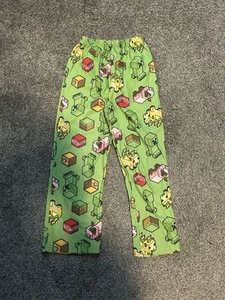 Minecraft Boys Size 8 Multi-Color 100% Polyester Flame Resistant Pajama Pants - Picture 1 of 2