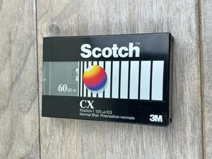 Scotch CX Normal Bias Cassette 60 Min 3M 1980s Audio Tape - Picture 1 of 3