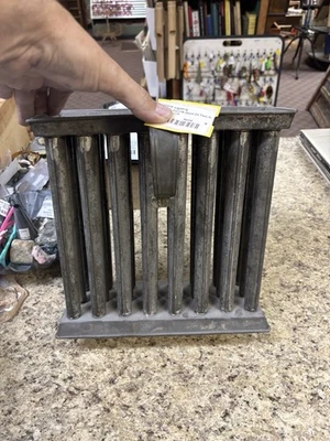 1800S 24 HOLE CANDLE MOLD WITH HANDLES ON BOTH SIDE OF THE PIECE  NICE CONDITION - Image 1 of 4