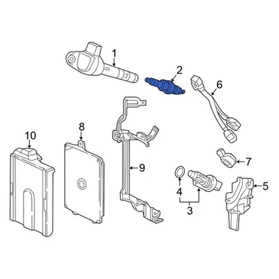 For Honda Pilot 2016-2022 Honda 12290R9PA01 Spark Plug - Image 1 of 4