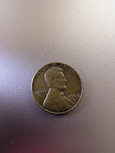 1963 D Penny, L On Rim Error - Picture 1 of 2