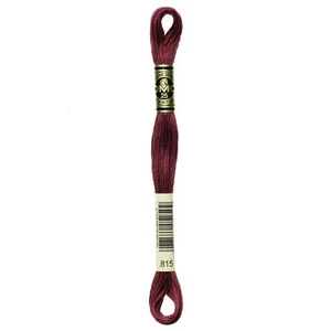 DMC 6-Strand Embroidery Cotton 8.7yd-Medium Garnet - 12 Pack - Picture 1 of 1