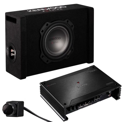 Kenwood P-XW804B 8" Oversized Shallow Subwoofer in a Ported Enclosure with a ... - Image 1 of 4