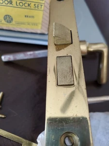 French Door Lock Set Bright Brass Model # 0L5113 - Picture 1 of 11