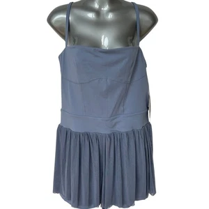 Blogilates Barre Romper Troposphere Blue Gray Purple One Piece Women's Size XL - Picture 1 of 11