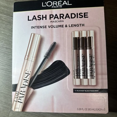 LOreal Paris Lash Paradise Mascara Trio - Intense Volume & Length - Black - 3 pk - Image 1 of 2