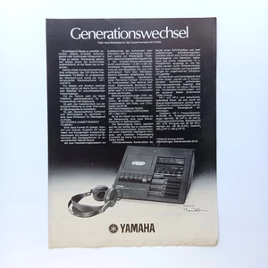 1975 Yamaha Cassettendeck TC-800GL Werbung Werbeanzeige Reklame Advertising - Picture 1 of 1