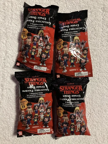 YuMe Stranger Things Season 4 Upside Down Collectible Figurine Series 1 Bags X4 Cover