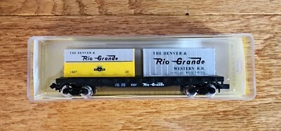 N SCALE MODEL POWER 50' FLAT CAR RIO GRANDE D&RGW RR #4050 - Image 1 of 3