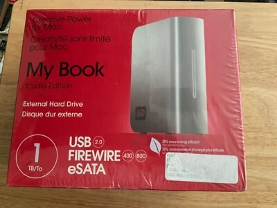WESTERN DIGITL MY BOOK STUDIO EDITION 1 TB /To USB 2.0 FIREWIRE 400-800 ESATA - Image 1 of 3
