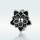 New 925 Silver Lotus Charm Bead Jewelry Fit Bracelet & Necklace For Women Girls