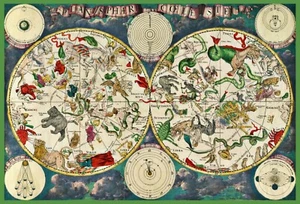 9807.Decoration Poster.Home room wall Art.Map of constellations.Early horoscope - Picture 1 of 1