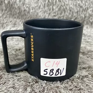 Starbucks Black Matte Gold Coffee Mug Airplane Viennese 14 Oz Mug - Picture 1 of 12