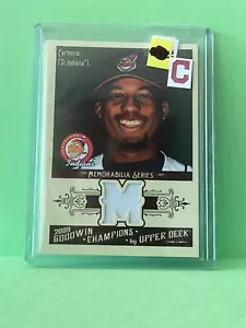 Fausto Carmona 2009 UD Goodwin champions memorabilia GU jersey patch card - Picture 1 of 1