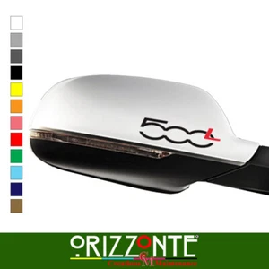 COPPIA ADESIVI 500 L PER SPECCHIETTI IN VINILE AUTO DECAL - Imagen 1 de 1