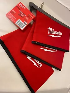Canvas Zipper Pouches, Red, 3-Pack - Picture 1 of 2