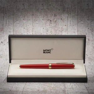 Montblanc PIX Collection Precious Resin Gold Plated Red Rollerball ID 117654 OVP - Picture 1 of 6
