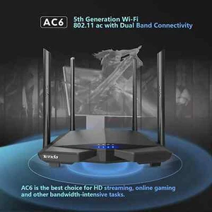 Wireless Router 867 Mbps High-Speed WiFi Internet Long Range Beamforming Tech - Picture 1 of 9