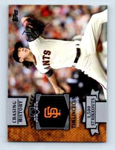 2013 Topps Chasing History Tim Lincecum San Francisco Giants #CH-85 - Picture 1 of 2