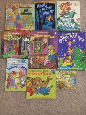 Lot of 9 The Berenstain Bears Books 3 hardcover 6 paperback - Image 1 of 4