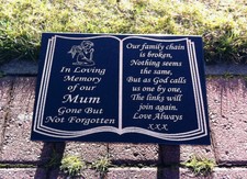 Memorial stone marker grave plaque granite headstone plaque marker personalised