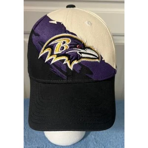 Vintage NFL Team Reebok Baltimore Ravens Stretch Hat Cap S/M - Picture 1 of 8