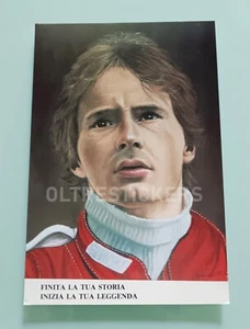 GILLES VILLENEUVE Ferrari LIMITED EDITION 515/1000 cartolina Legend postcard - Picture 1 of 2