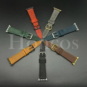 38 40 41 42 44 45 47 49MM Correa de cuero suave vintage para Apple Watch para iWatch - Imagen 1 de 85